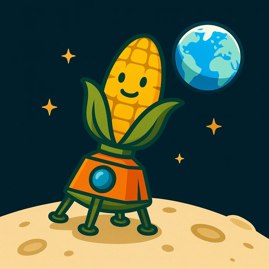 Corn on the moon